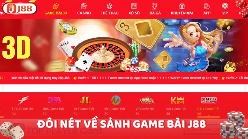 J88 là một trong những nền tảng game bài top đầu tại thị trường Việt Nam